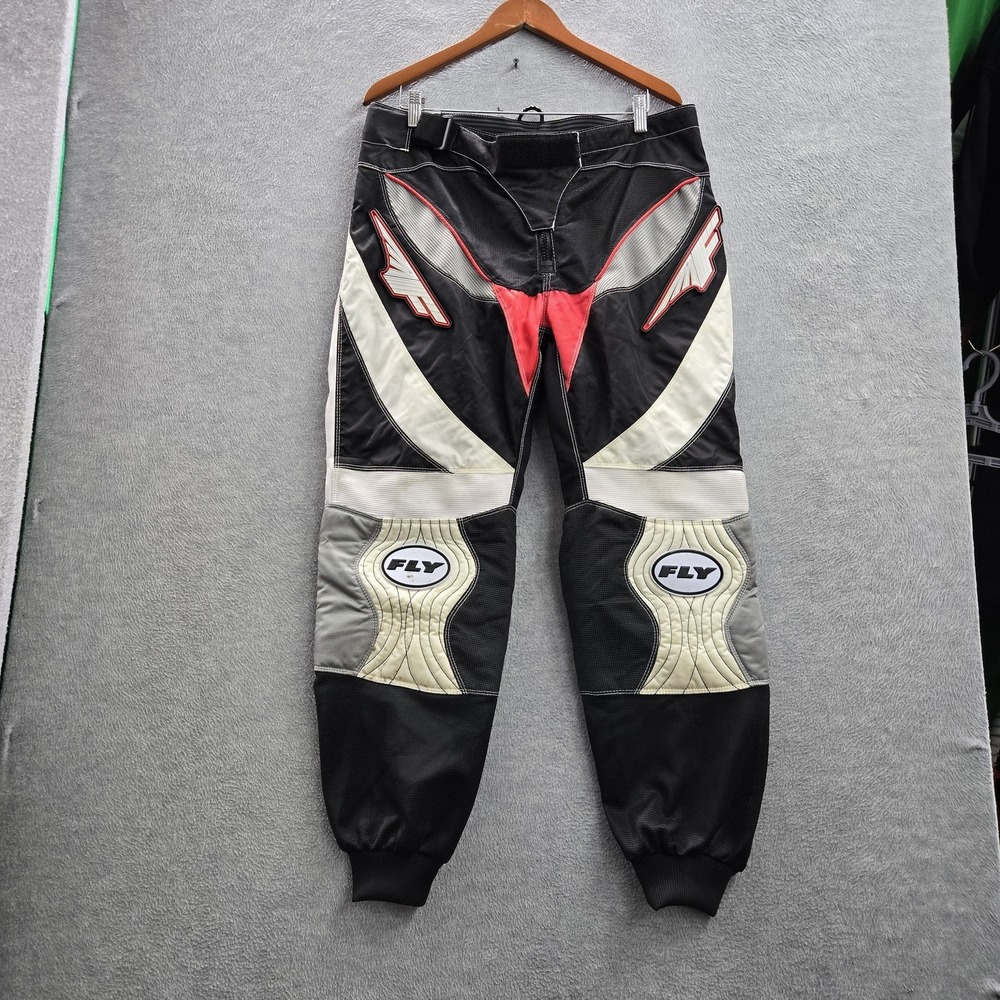 Fly Racing Men Pants 36 Black Logo Dirt Bike Motocross Racing 805